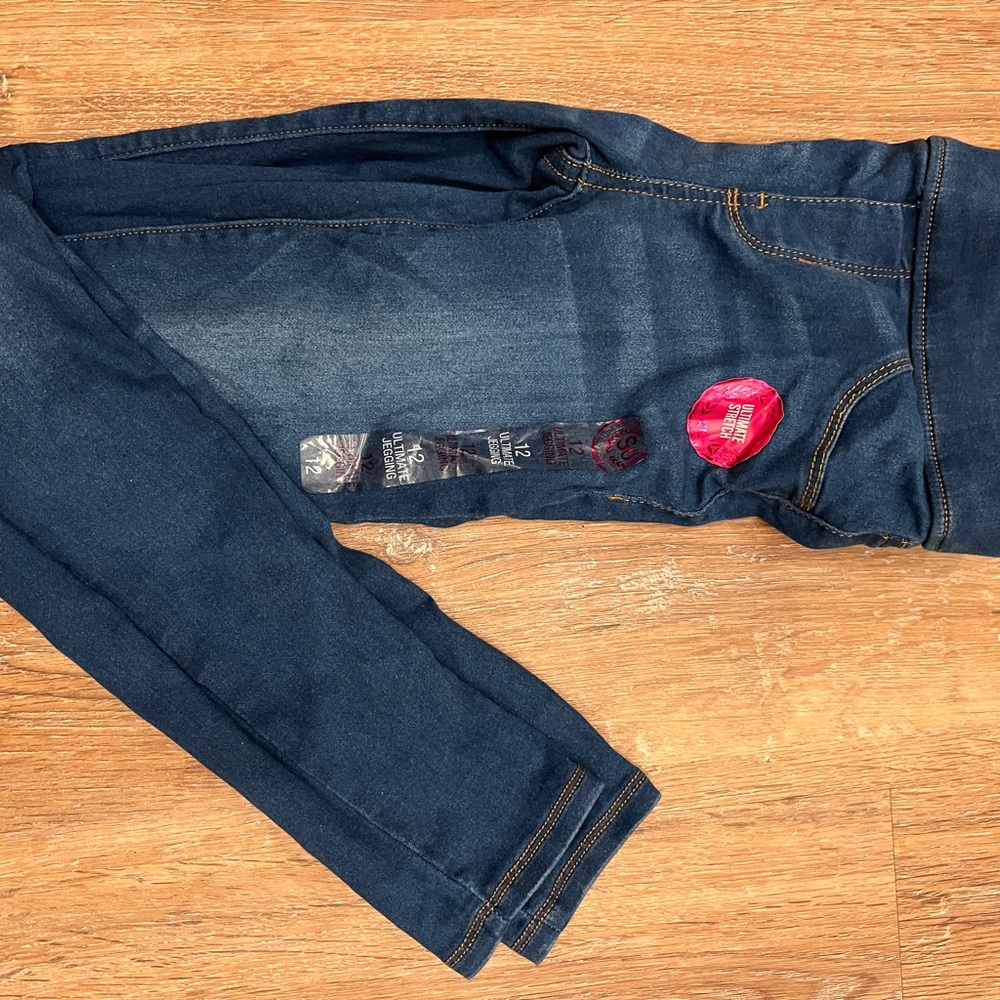Dark Blue Girls Legging Jeans (Jeggings)